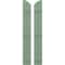 Ekena Millwork Americraft 2-Board (3 Batten) Wood Joined Board-n-Batten Shutters w/Ellipt Top, ARW401BE207X77TGH, PR ARW401BE207X77TGH - alternate 1